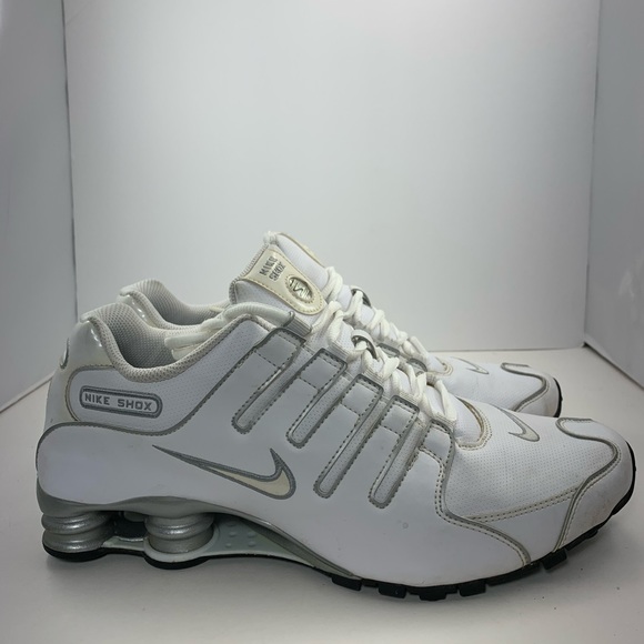 Nike | Shoes | Nike Shox Nz Sl White Running Shoes Sneakers 36636311 Men  Size 1 | Poshmark